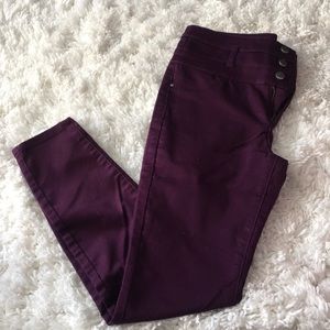 Three Button High Waisted Jeans